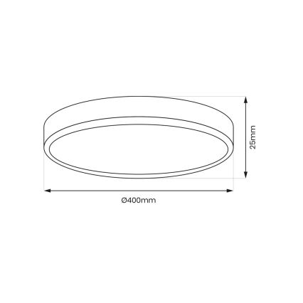 LED Kattovalaisin MAQ LED/32W/230V 3000/4000/6500K IP40 musta