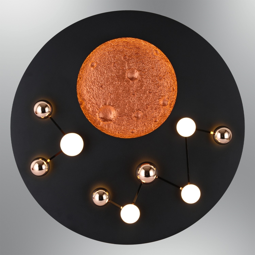 LED-kattovalaisin MARS LED/58W/230V 3000K musta