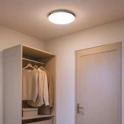 LED-kattovalaisin MAYA LED/10W/230V, Ø 26 cm, kiiltävä kromi