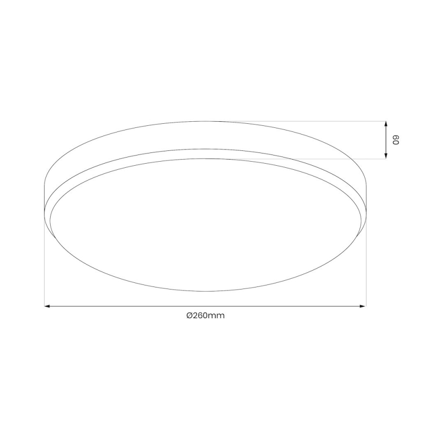 LED-kattovalaisin MAYA LED/10W/230V, Ø 26 cm, kiiltävä kromi