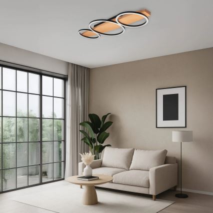 LED-kattovalaisin MELISA LED/28W/230V 26,5x70 cm mänty