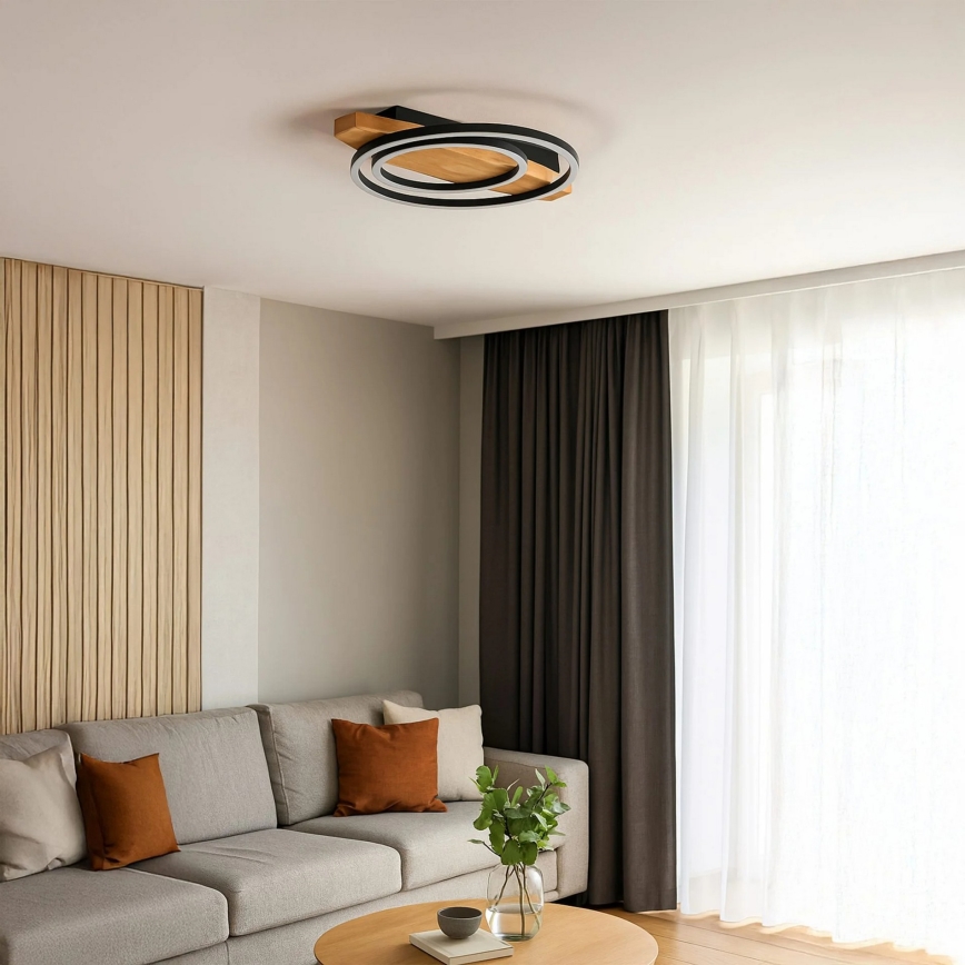 LED-kattovalaisin MELISA LED/28W/230V 30x40 cm mänty