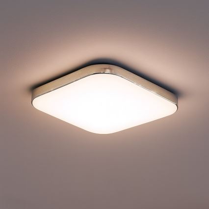 LED-kattovalaisin NEMO LED/11W/230V 26x26 cm kiiltävä kromi