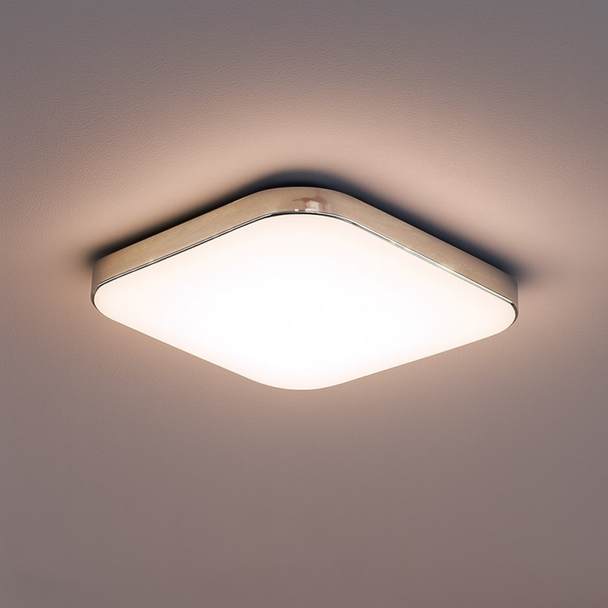 LED-kattovalaisin NEMO LED/11W/230V 26x26 cm kiiltävä kromi
