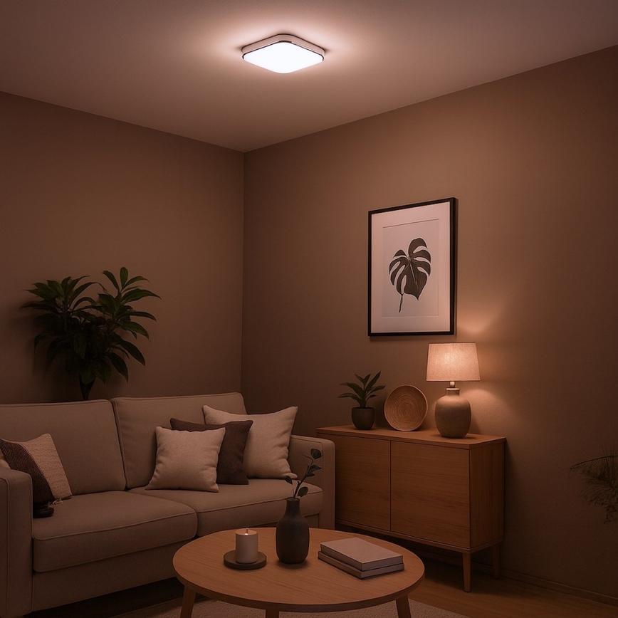 LED-kattovalaisin NEMO LED/11W/230V 26x26 cm kiiltävä kromi