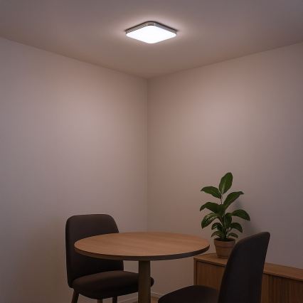 LED-kattovalaisin NEMO LED/11W/230V 26x26 cm kiiltävä kromi
