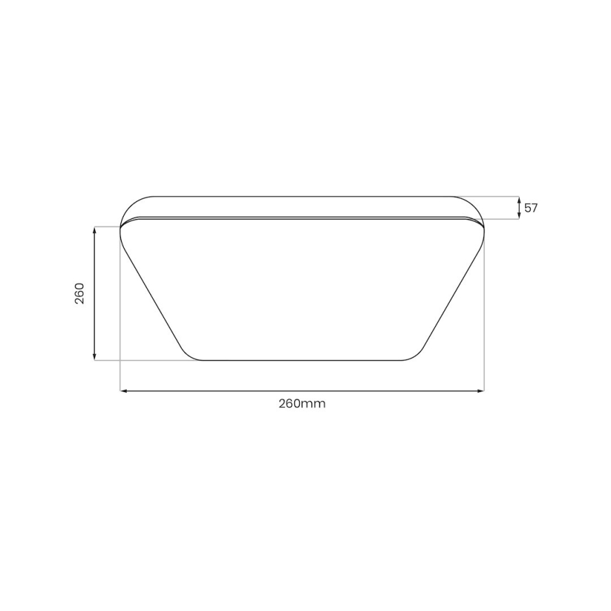 LED-kattovalaisin NEMO LED/11W/230V 26x26 cm kiiltävä kromi