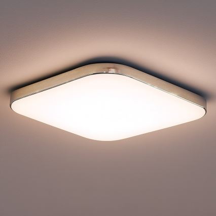 LED kattovalaisin NEMO LED/36W/230V 50x50 cm kiiltävä kromi