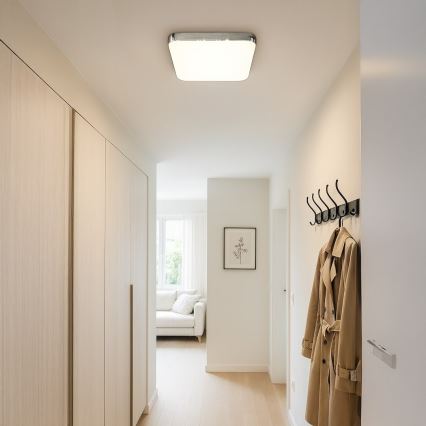 LED kattovalaisin NEMO LED/36W/230V 50x50 cm kiiltävä kromi