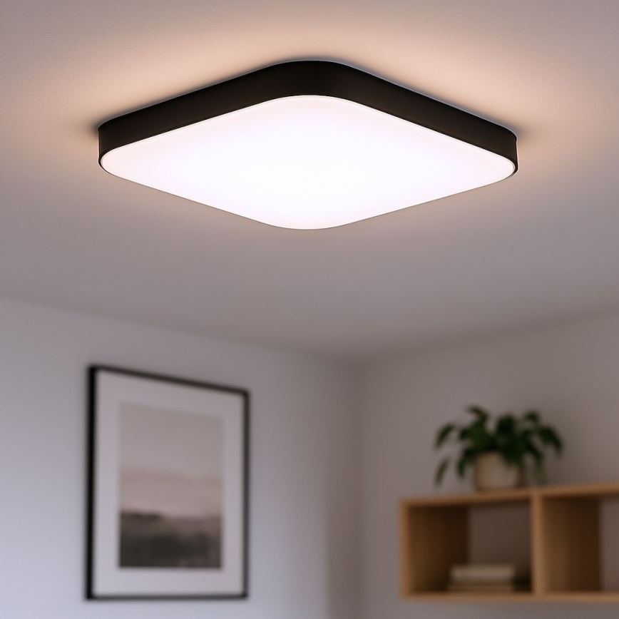 LED-kattovalaisin NEMO LED/36W/230V 50x50 cm, musta