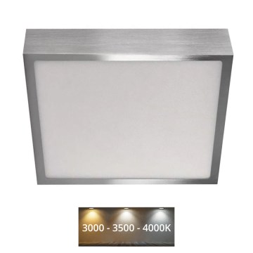 LED Kattovalaisin NEXXO LED/21W/230 3000/3500/4000K 22,5x22,5 cm mattakromi