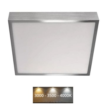 LED Kattovalaisin NEXXO LED/28,5W/230V 3000/3500/4000K 30x30 cm mattakromi