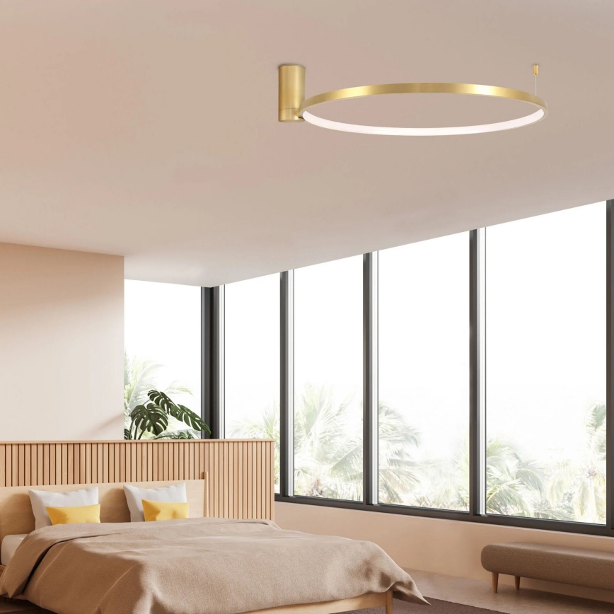 LED-kattovalaisin NOEMI LED/20W/230V 4000K halkaisija 50 cm kulta