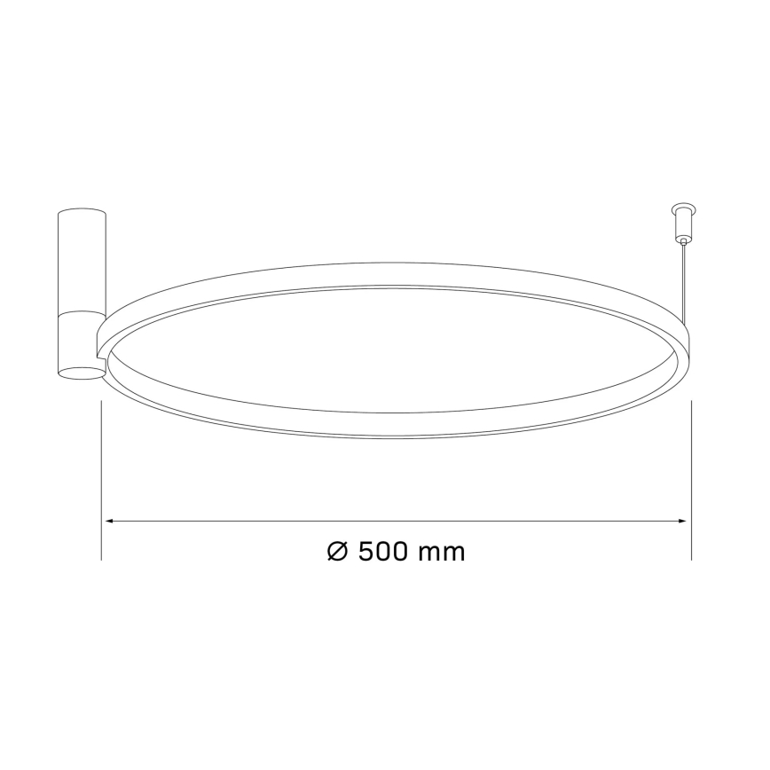 LED-kattovalaisin NOEMI LED/20W/230V 4000K halkaisija 50 cm kulta