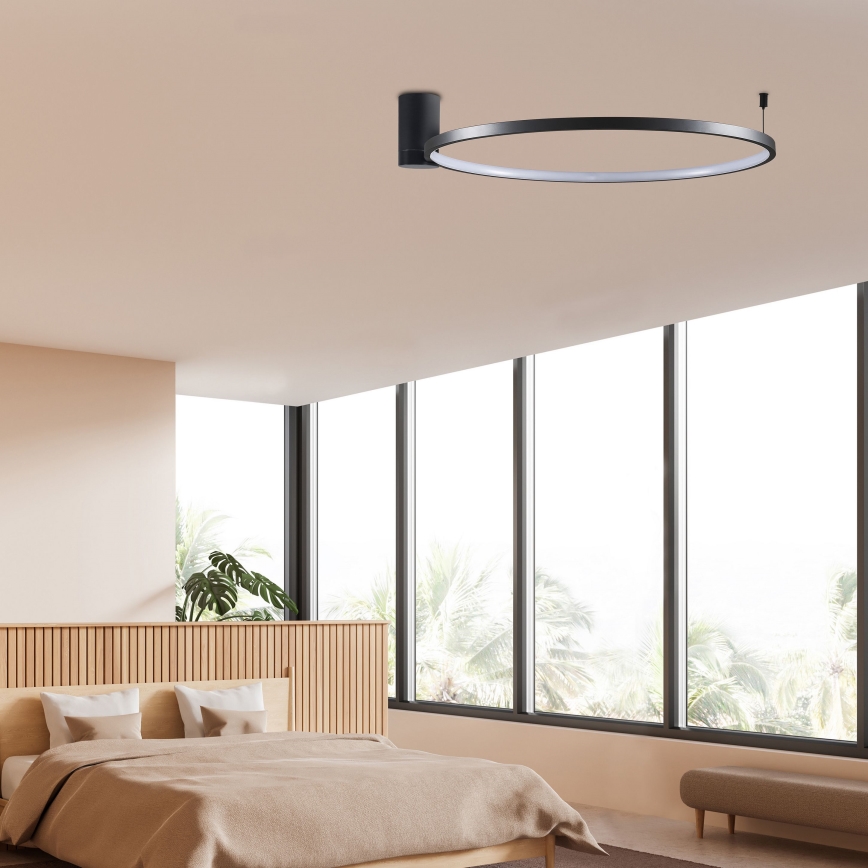 LED-kattovalaisin NOEMI LED/20W/230V 4000K halkaisija 50 cm musta