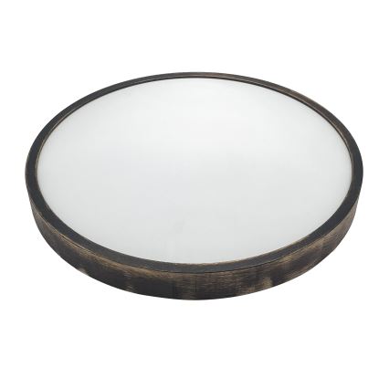 LED-kattovalaisin OAK SMOKY SLIM LED/36W/230V 4000K halkaisija 47 cm tammi/tummanruskea