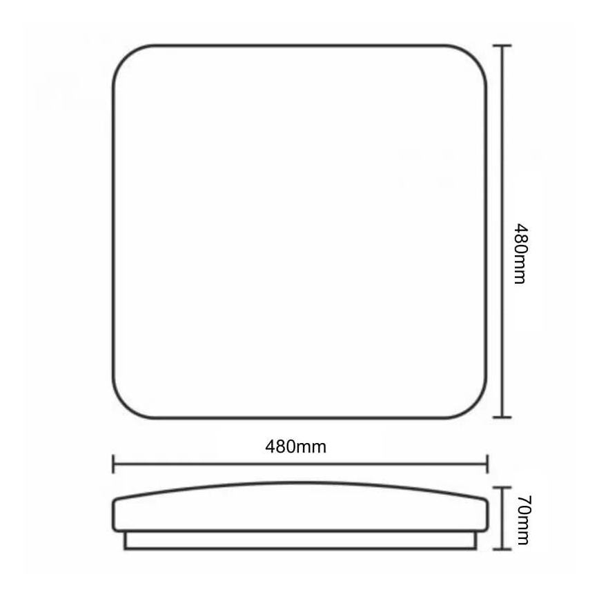 Himmennettävä LED-kattovalaisin OPAL LED/48W/230V 3000-6500K + kauko-ohjaus