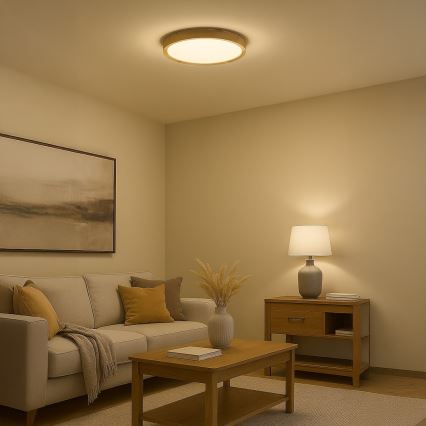 LED-kattovalaisin ORINOKO LED/36W/230V, halkaisija 48 cm, beige