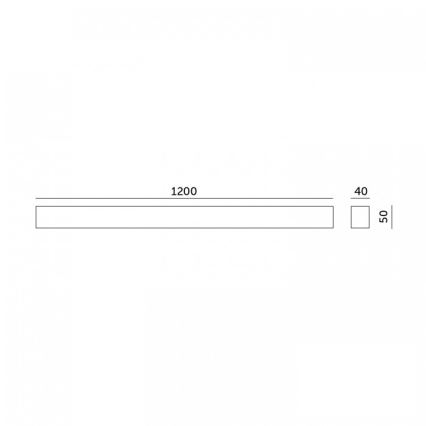 LED-kattovalaisin, pinta- ja riippuvalaisin KOLINE LED/40W/230V 3000/4000/6500K 120 cm valkoinen