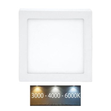 LED Kattovalaisin RAFA LED/18W/230V 3000/4000/6000K 22x22 cm valkoinen