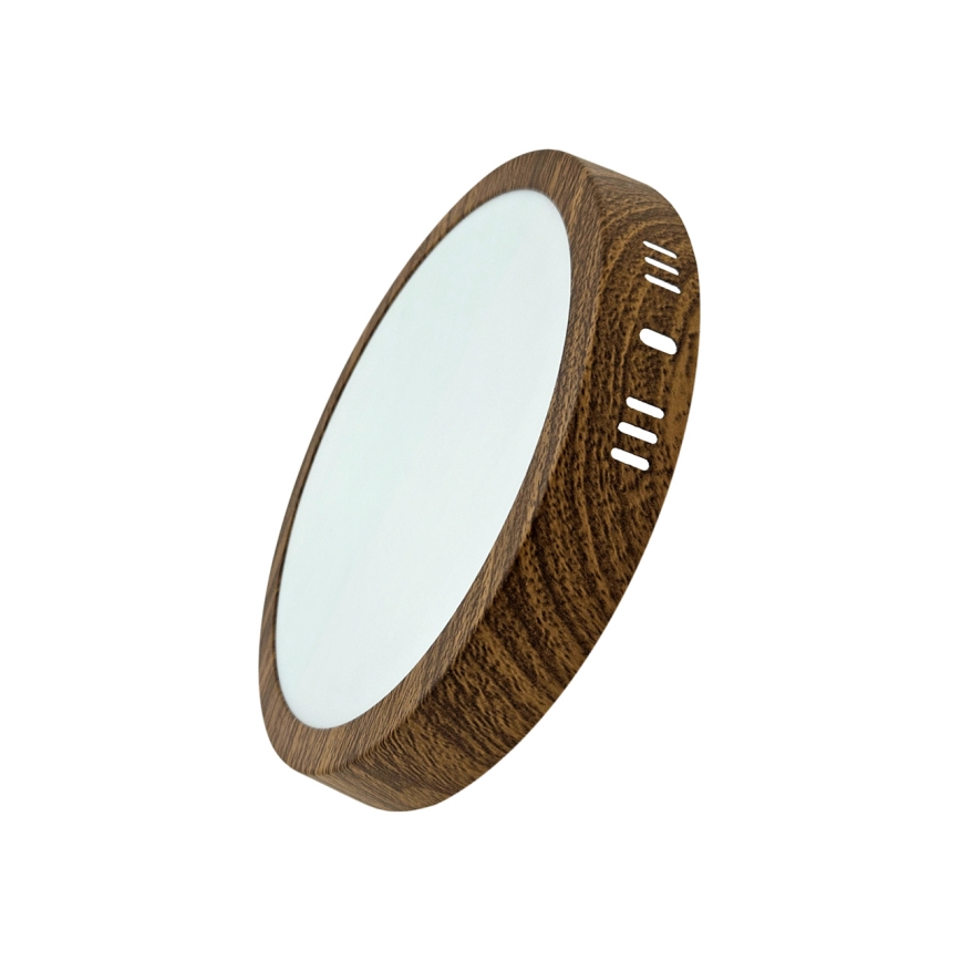 LED-kattovalaisin RING LED/18W/230V 4200K halkaisija 21 cm ruskea