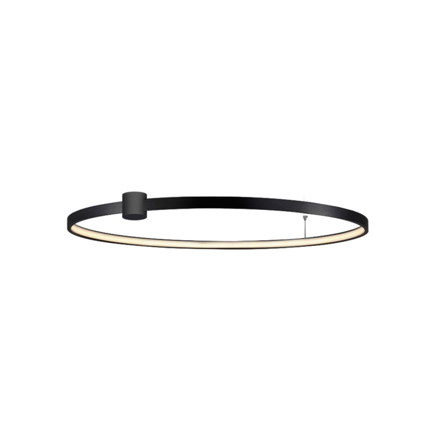 LED-kattovalaisin RING S LED/50W/230V 3000/4000/6000K Ø 90 cm musta