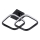 LED-kattovalaisin ROBERT LED/25W/230V 25x38 cm musta
