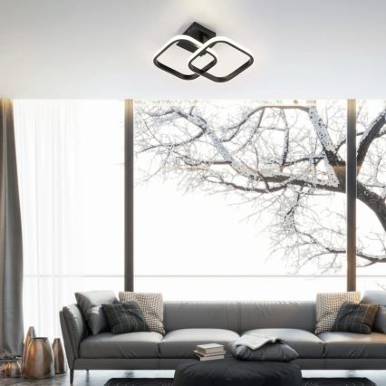 LED-kattovalaisin ROBERT LED/25W/230V 25x38 cm musta