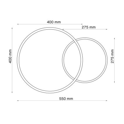 LED-kattovalaisin ROMAN LED/33W/230V 4000K valkoinen