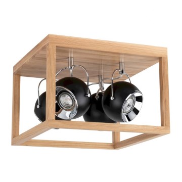 LED-kattovalaisin ROY 4xGU10/5W/230V matta tammi