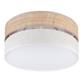 LED-kattovalaisin SIRJA BOHO LED/20W/230V 4000K halkaisija 35 cm beige/kerma