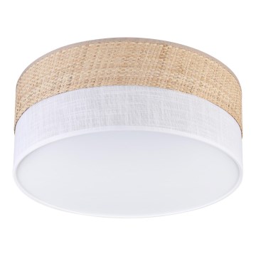 LED-kattovalaisin SIRJA BOHO LED/20W/230V 4000K halkaisija 35 cm beige/valkoinen