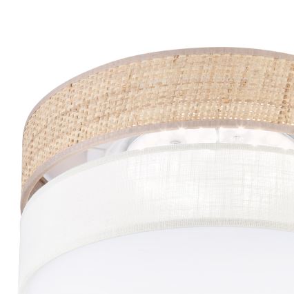 LED-kattovalaisin SIRJA BOHO LED/20W/230V 4000K halkaisija 35 cm beige/kerma