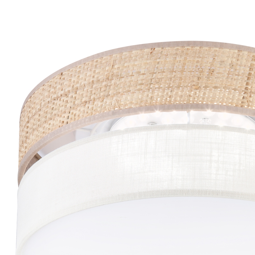 LED-kattovalaisin SIRJA BOHO LED/20W/230V 4000K halkaisija 35 cm beige/kerma