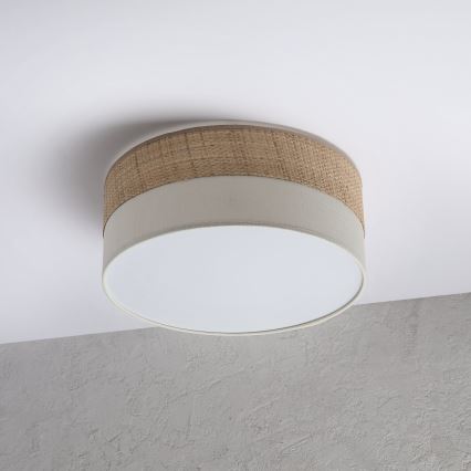 LED-kattovalaisin SIRJA BOHO LED/20W/230V 4000K halkaisija 35 cm beige/kermanvärinen