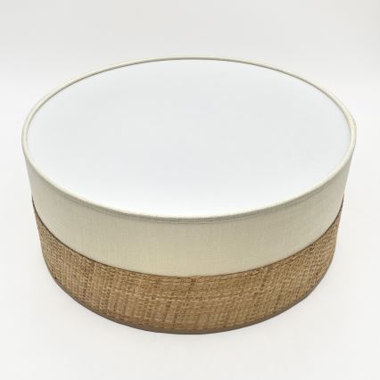 LED-kattovalaisin SIRJA BOHO LED/20W/230V 4000K halkaisija 35 cm beige/kermanvärinen