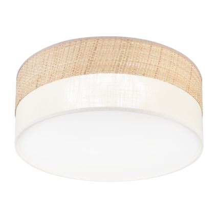 LED-kattovalaisin SIRJA BOHO LED/20W/230V 4000K halkaisija 35 cm beige/kermanvärinen