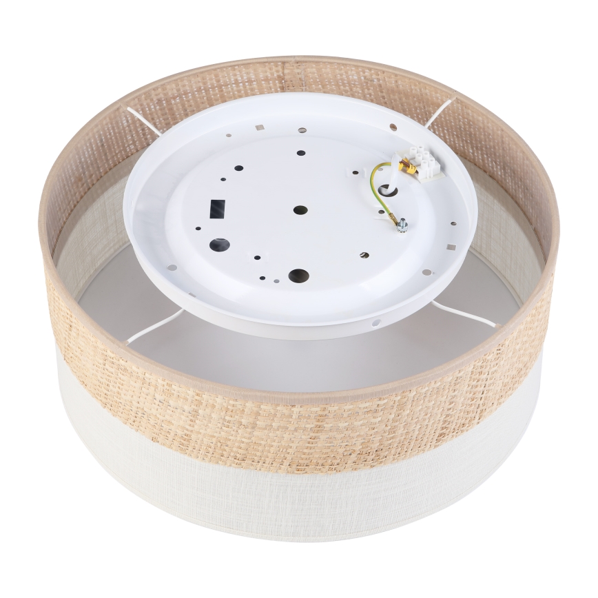 LED-kattovalaisin SIRJA BOHO LED/20W/230V 4000K halkaisija 35 cm beige/kermanvärinen