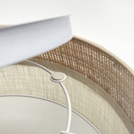 LED-kattovalaisin SIRJA BOHO LED/20W/230V 4000K halkaisija 35 cm beige/kermanvärinen
