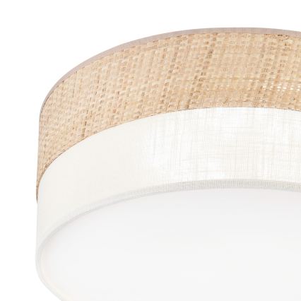 LED-kattovalaisin SIRJA BOHO LED/20W/230V 4000K halkaisija 35 cm beige/kermanvärinen