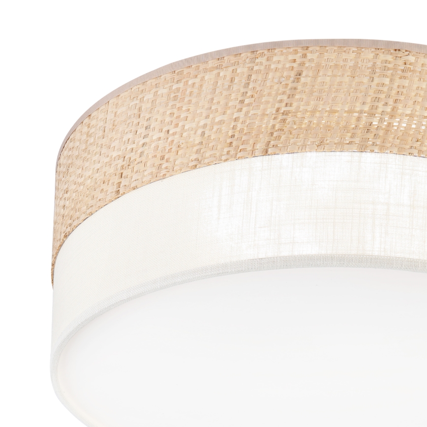 LED-kattovalaisin SIRJA BOHO LED/20W/230V 4000K halkaisija 35 cm beige/kermanvärinen