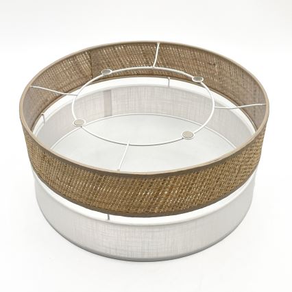 LED-kattovalaisin SIRJA BOHO LED/20W/230V 4000K halkaisija 35 cm beige/valkoinen