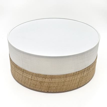 LED-kattovalaisin SIRJA BOHO LED/20W/230V 4000K halkaisija 35 cm beige/valkoinen