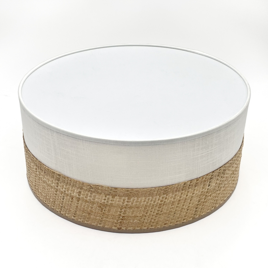 LED-kattovalaisin SIRJA BOHO LED/20W/230V 4000K halkaisija 35 cm beige/valkoinen