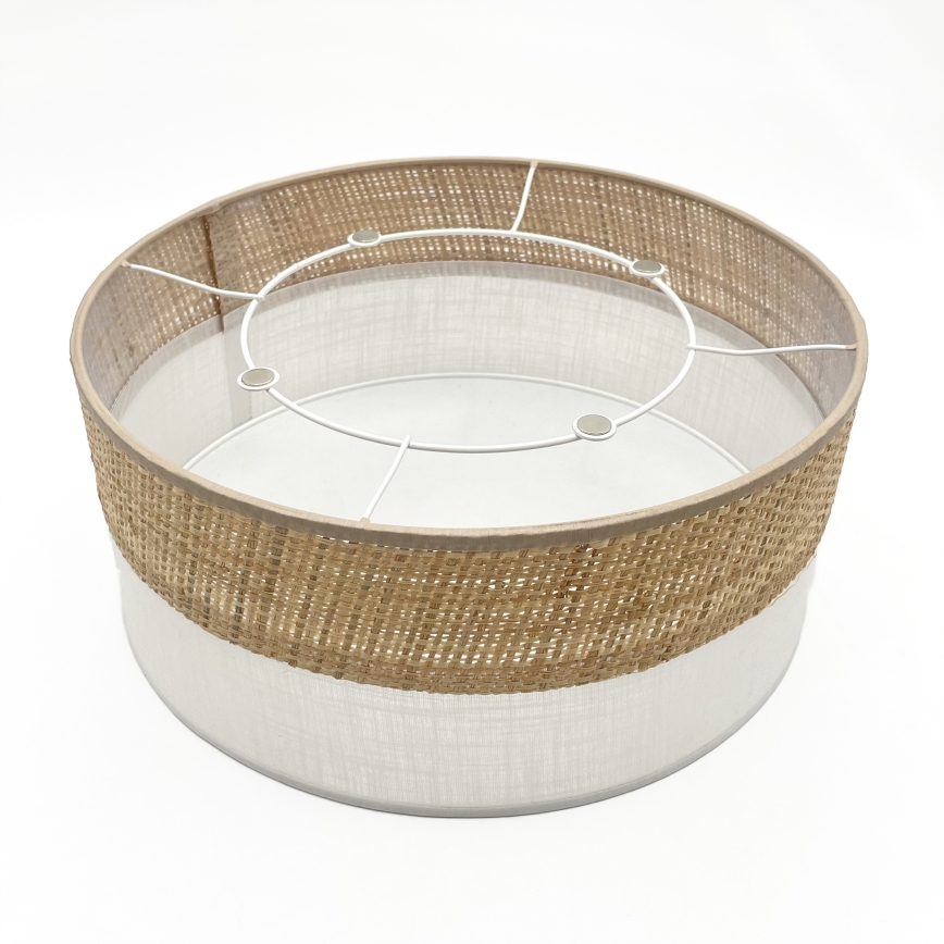 LED-kattovalaisin SIRJA BOHO LED/20W/230V 4000K halkaisija 35 cm beige/valkoinen