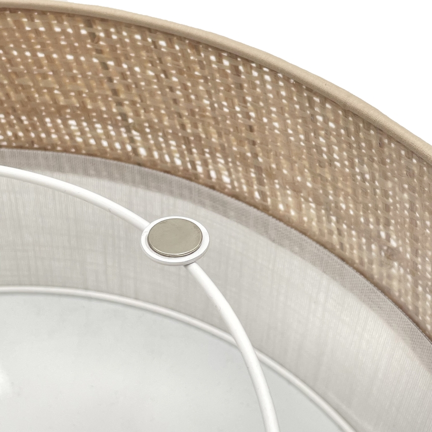 LED-kattovalaisin SIRJA BOHO LED/20W/230V 4000K halkaisija 35 cm beige/valkoinen