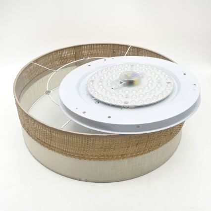 LED-kattovalaisin SIRJA BOHO LED/36W/230V 4000K halkaisija 45 cm beige/kerma