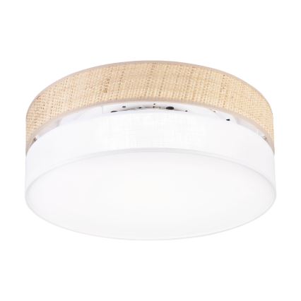LED-kattovalaisin SIRJA BOHO LED/36W/230V 4000K halkaisija 45 cm beige/valkoinen