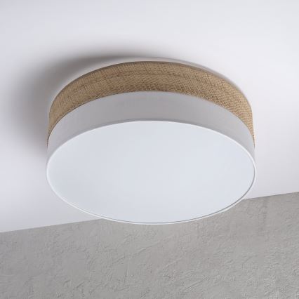 LED-kattovalaisin SIRJA BOHO LED/36W/230V 4000K halkaisija 45 cm beige/valkoinen
