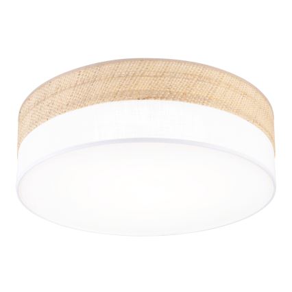 LED-kattovalaisin SIRJA BOHO LED/36W/230V 4000K halkaisija 45 cm beige/valkoinen